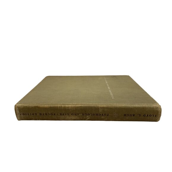 Vintage Psychology And Life Floyd L. Ruch Fourth Ed Hardcover 1952 Academic Book - Picture 5 of 8